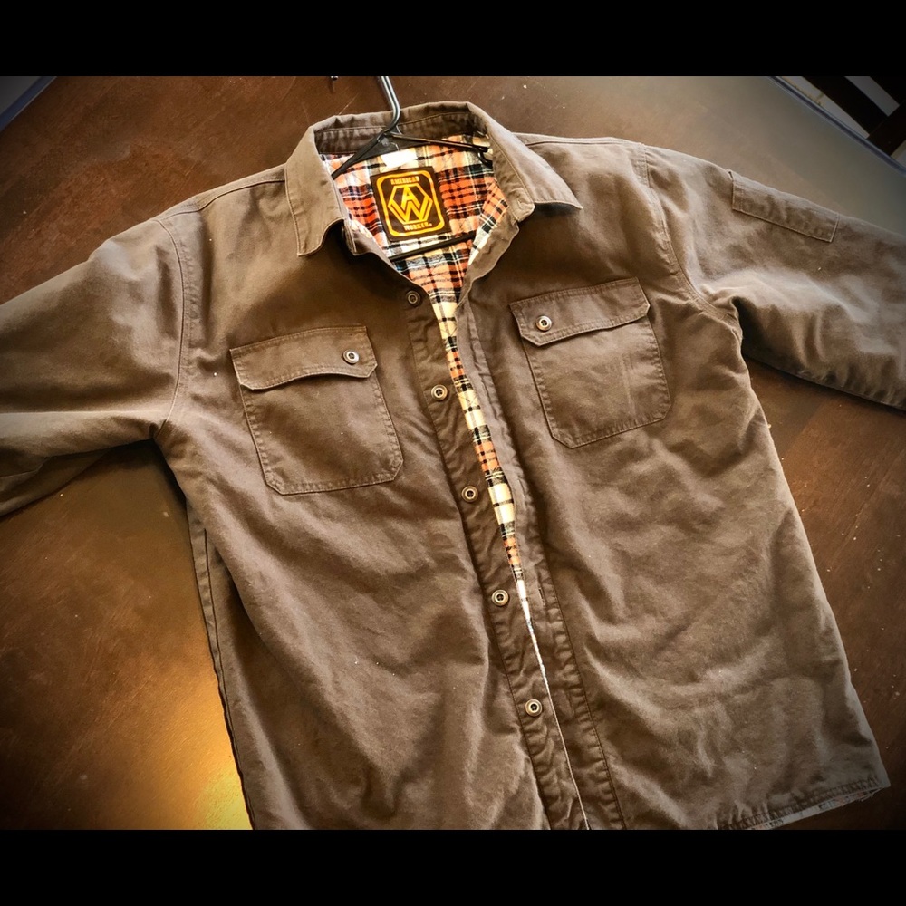 American Worker Flannel lined work coat